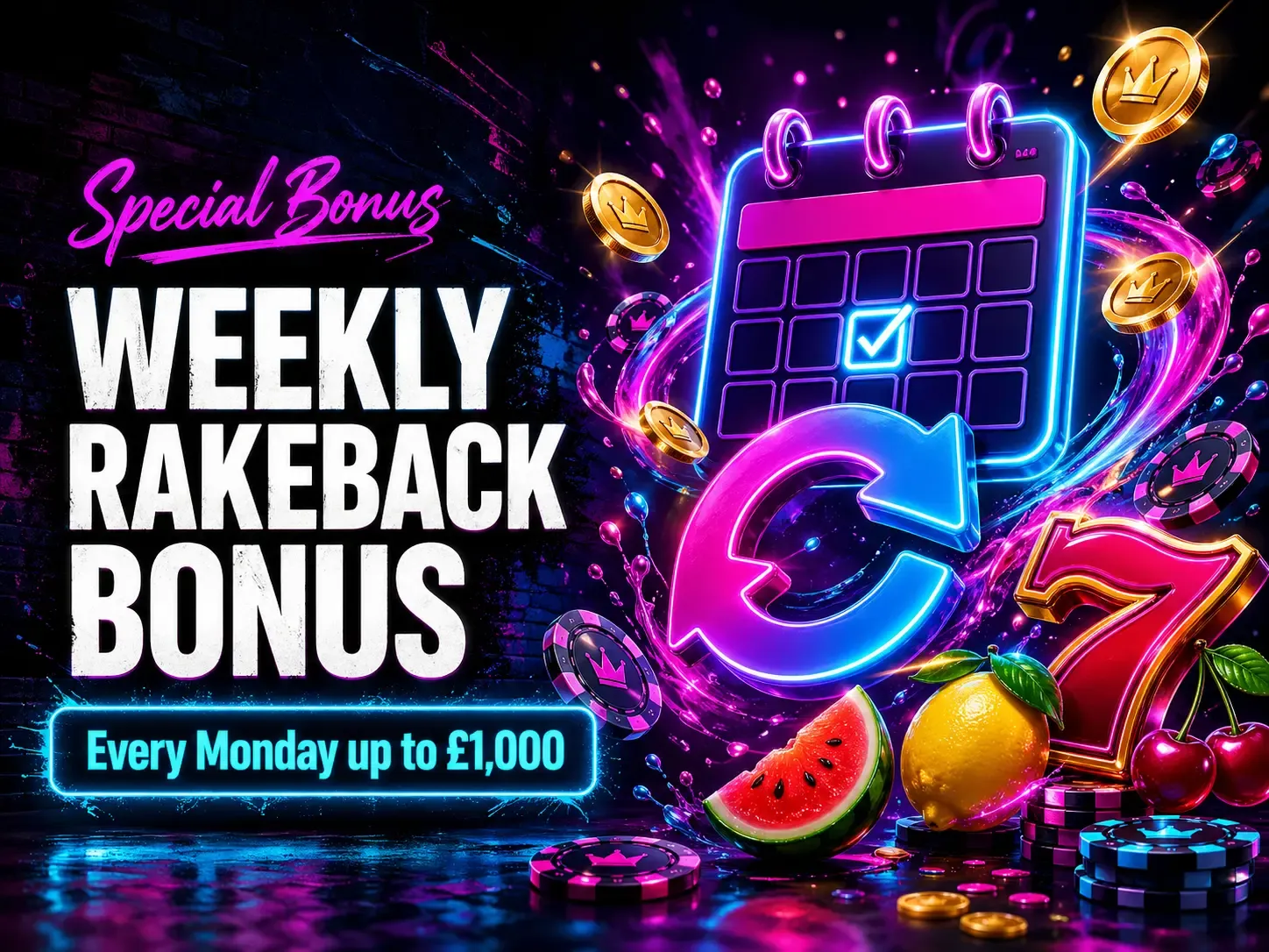 Britsino Weekly Rakeback Bonus